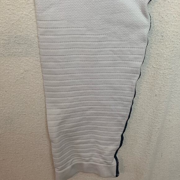 Zyia Active womens medium ombre seamless tights leggings black white gym lulu at - Picture 5 of 7